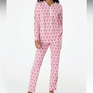 Roller Rabbit Monkey Pajamas in Pink